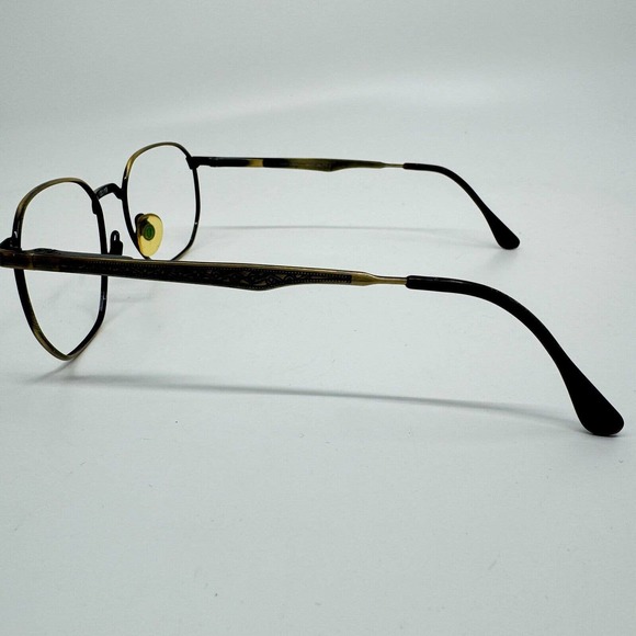 Marcolin Mod. 6160 Col. 855 Eyeglasses Frame 52-19-135 Vintage Gold Black H9408 - Picture 2 of 7